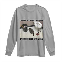 Trashed Panda Long Sleeve Shirt My Spirit Animal Funny Drunk Raccoon Meme - Wonder Print Shop