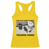 Trashed Panda Racerback Tank Top My Spirit Animal Funny Drunk Raccoon Meme - Wonder Print Shop