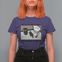 Trashed Panda T Shirt For Women My Spirit Animal Funny Drunk Raccoon Meme - Wonder Print Shop