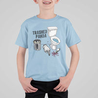Trashed Panda T Shirt For Kid Funny Drunk Racoon Meme - Wonder Print Shop