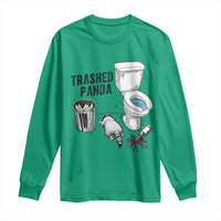 Trashed Panda Long Sleeve Shirt Funny Drunk Racoon Meme - Wonder Print Shop