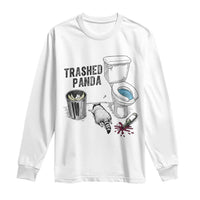 Trashed Panda Long Sleeve Shirt Funny Drunk Racoon Meme - Wonder Print Shop