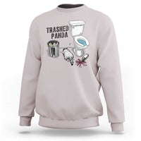 Trashed Panda Sweatshirt Funny Drunk Racoon Meme - Wonder Print Shop
