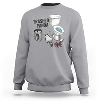 Trashed Panda Sweatshirt Funny Drunk Racoon Meme - Wonder Print Shop