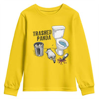 Trashed Panda Youth Sweatshirt Funny Drunk Racoon Meme - Wonder Print Shop
