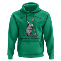 Funny Groundhog Scooter Meme Hoodie Off To Causually Disrupt System Of Oppression - Wonder Print Shop