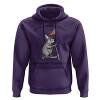Funny Groundhog Scooter Meme Hoodie Off To Causually Disrupt System Of Oppression - Wonder Print Shop