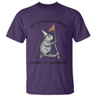 Funny Groundhog Scooter Meme T Shirt Off To Causually Disrupt System Of Oppression - Wonder Print Shop