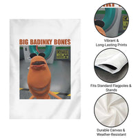 Marcus The Worm Meme Garden Flag Big Badinky Bones - Wonder Print Shop