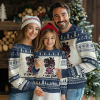 F Caw Love Ugly Christmas Sweater Funny Anti Valentines Day Gothic Bird Meme