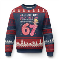 67 Valetines Meme Ugly Christmas Sweater Funny Teacher Sayings Six Seven - Wonder Print Shop