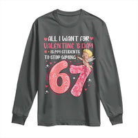 67 Valetines Meme Long Sleeve Shirt Funny Teacher Sayings Six Seven - Wonder Print Shop