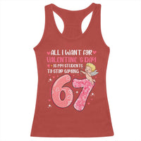 67 Valetines Meme Racerback Tank Top Funny Teacher Sayings Six Seven - Wonder Print Shop