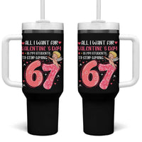 67 Valetines Meme Tumbler With Handle Funny Teacher Sayings Six Seven - Wonder Print Shop