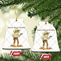 You're Darn Tootin Ceramic Ornament Funny Cowboy Frog Meme