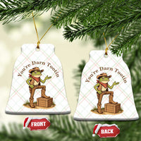 You're Darn Tootin Ceramic Ornament Funny Cowboy Frog Sarcastic Meme