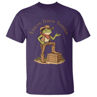 You're Darn Tootin T Shirt Funny Cowboy Frog Sarcastic Meme