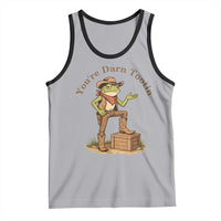 You're Darn Tootin Tank Top Funny Cowboy Frog Sarcastic Meme
