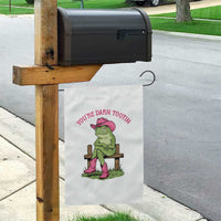 You're Darn Tootin Garden Flag Funny Cowgirl Frog Sarcastic Meme
