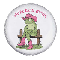 You're Darn Tootin Spare Tire Cover Funny Cowgirl Frog Sarcastic Meme