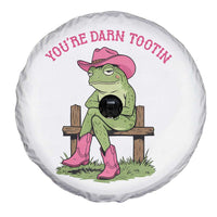 You're Darn Tootin Spare Tire Cover Funny Cowgirl Frog Sarcastic Meme