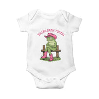 You're Darn Tootin Baby Onesie Funny Cowgirl Frog Sarcastic Meme