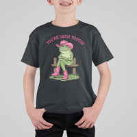 You're Darn Tootin T Shirt For Kid Funny Cowgirl Frog Sarcastic Meme