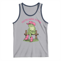 You're Darn Tootin Tank Top Funny Cowgirl Frog Sarcastic Meme