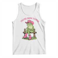You're Darn Tootin Tank Top Funny Cowgirl Frog Sarcastic Meme