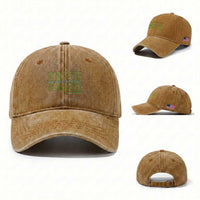 We Did Not Care Washed Cotton Baseball Cap Powerful Sarcastic Quote