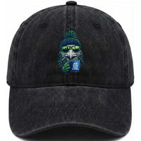 We Did Not Care Washed Cotton Baseball Cap Seattle Championship Quote