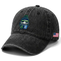We Did Not Care Washed Cotton Baseball Cap Seattle Championship Quote