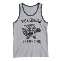 Tall Enough For Your Shins Tank Top Funny Raccoon Boxing Meme