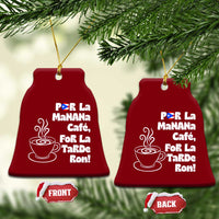 Por La Mañana Cafe Ceramic Ornament Puerto Rican Music Lover Coffee Fan