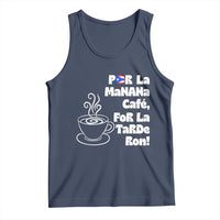Por La Mañana Cafe Tank Top Puerto Rican Music Lover Coffee Fan