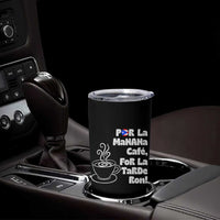 Por La Mañana Cafe Tumbler Cup Puerto Rican Music Lover Coffee Fan