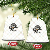 Diva Down Ceramic Ornament Funny Raccoon Relaxed