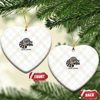 Diva Down Ceramic Ornament Funny Raccoon Relaxed