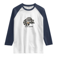 Diva Down Raglan Shirt Funny Raccoon Relaxed