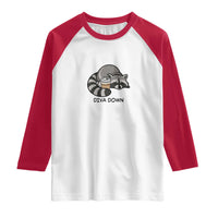 Diva Down Raglan Shirt Funny Raccoon Relaxed