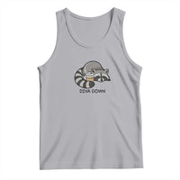 Diva Down Tank Top Funny Raccoon Relaxed