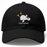 Diva Down Silly Goose Baseball Cap Funny Sarcastic Animal Meme