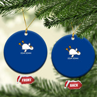 Diva Down Silly Goose Ceramic Ornament Funny Sarcastic Animal Meme