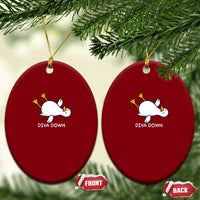Diva Down Silly Goose Ceramic Ornament Funny Sarcastic Animal Meme