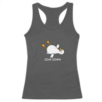 Diva Down Silly Goose Racerback Tank Top Funny Sarcastic Animal Meme
