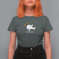 Diva Down Silly Goose T Shirt For Women Funny Sarcastic Animal Meme