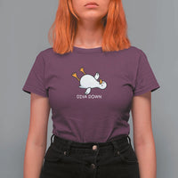 Diva Down Silly Goose T Shirt For Women Funny Sarcastic Animal Meme