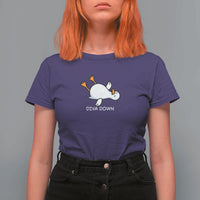 Diva Down Silly Goose T Shirt For Women Funny Sarcastic Animal Meme