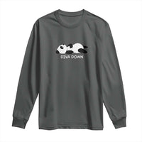 Diva Down Long Sleeve Shirt Funny Lazy Panda Meme