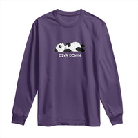 Diva Down Long Sleeve Shirt Funny Lazy Panda Meme